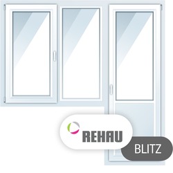 Балконные блоки Rehau Blitz 2000*1400