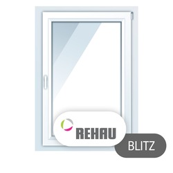Пластиковые окна Rehau Blitz, одностворчатые 900*1400